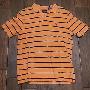 💥3for$12💥 Chaps men's striped polo style shirt size Large